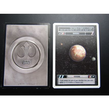 Star Wars 1995 Premiere Decipher CCG W/B Card Tatooine LS