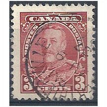 Canada 1935 SG343 3c Scarlet Fine.Used.