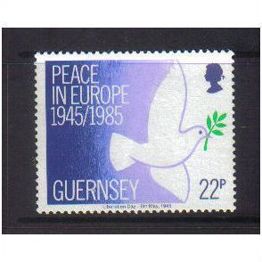 1985 GB GUERNSEY PEACE IN EUROPE UMM SG 337