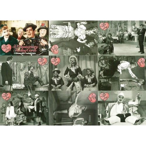 I Love Lucy 50th Anniversary Full 72 Card Base Set of Trading Cards