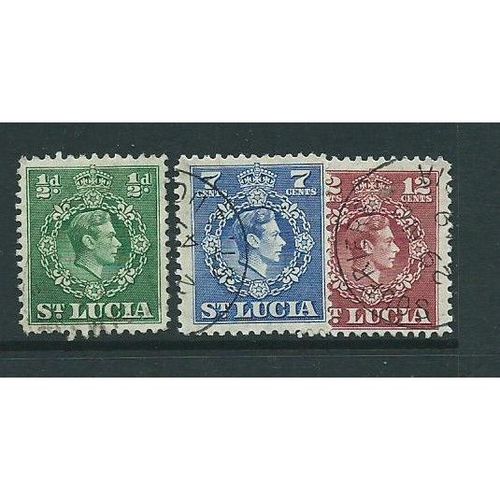 st.lucia stamps sg152 sg 153 used plus sg128a