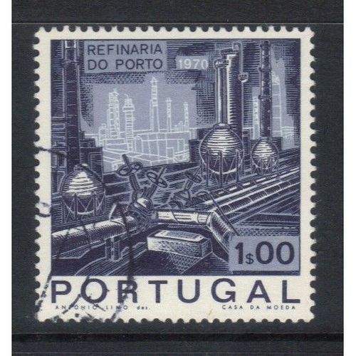 PORTUGAL 1970 INAUGURATION PORTO OIL REFINERY 1E USED