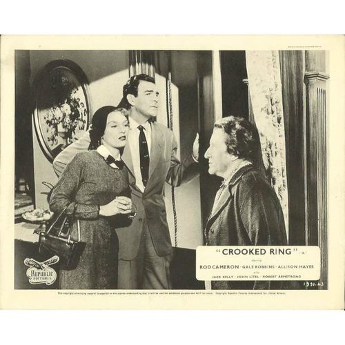 CROOKED RING Rod Cameron, Gale Robbins 1956 F-O-H Stills Set (8)