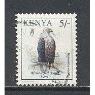 Kenya.SG595a 5s African Fish Eagle.Fine Used.Aug15b