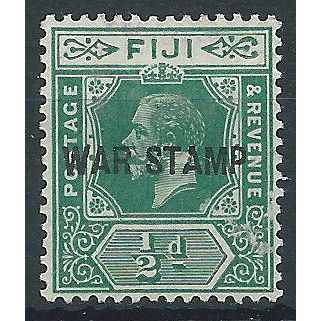 Fiji 1917 SG138b 1/2d Blue-Green WAR STAMP Mounted Mint.. .