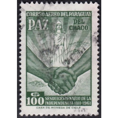 Paraguay, 1961 100g Air Post, SG 929 (Scott #C290), used