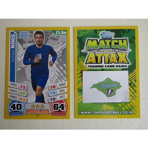 Match Attax 2014 Brasil World Cup Football Cards132-139 G Variants (EB2)