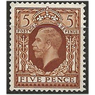 1934 SG446 5d Yellow-Brown Photogravure Lightly Mounted Mint . .. .