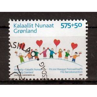 Groenland mi 479 Amnesty gestempeld