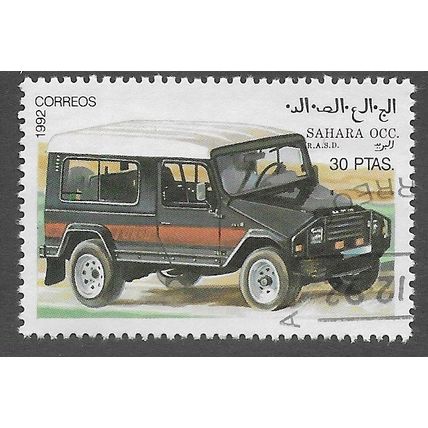 1992 30PTS 'SAHARA OCC. -VEHICLES' C.T.O FINE USED (EBID75-927)