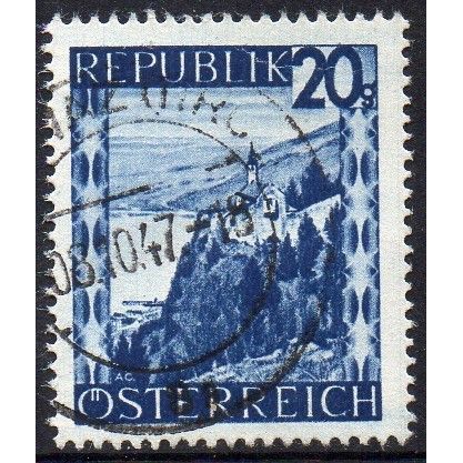 Austria 1946 Landscapes - Chapel at Gebhardsberg (Vorarlberg) 20g Used