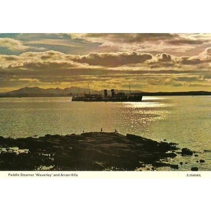 Waverley Excursions PS WAVERLEY Postcard (Dennis S.054040L)
