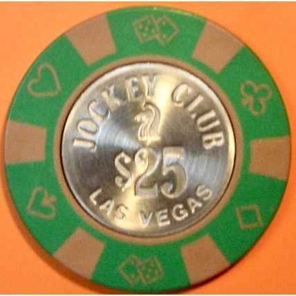 Jockey Club. $25 Casino Chip. Las Vegas, NV. X85.