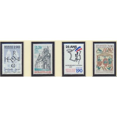 France Stamps Scott #2027//2056, Mint Never Hinged, 15 Different 1987 Issues