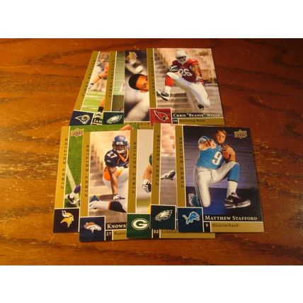2009 Upper Deck, 9-Rc Cards, STAFFORD/McCOY/MATHEWS, ++