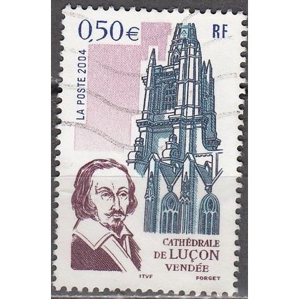 France 2004 Michel 3861 O Cote (2008) 1.00 € Cathédrale de Luçon