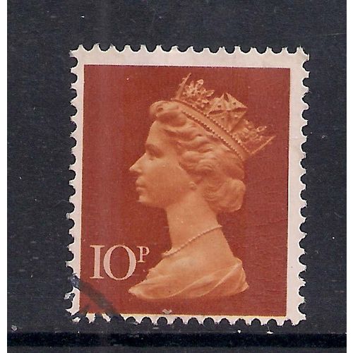 GB 1971 QE2 10p Orange Brown Machin 2Bs SG X885 ( 152 )