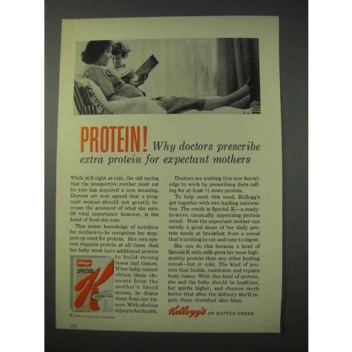 1959 Kellogg's Special K Cereal Ad - Protein!