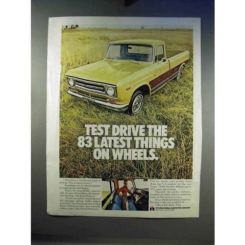 1969 International Harvester Pickup Truck Ad - Test