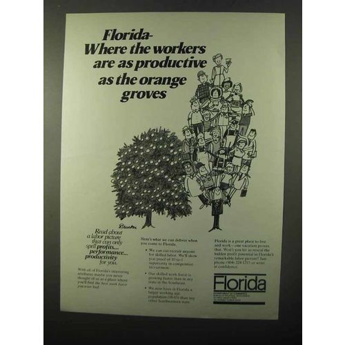 1971 Florida Department of Commerce Ad - Orange Groves