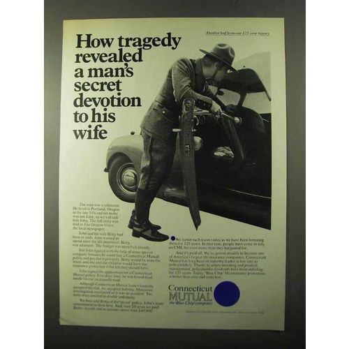 1971 Connecticut Mutual Ad - Tragedy Revealed