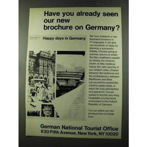 1973 German National Tourist Office Ad - Already Seen?