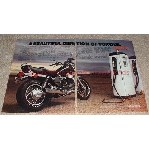 1983 Honda CX650 Custom Motorcycle 2-page Ad, Torque!!