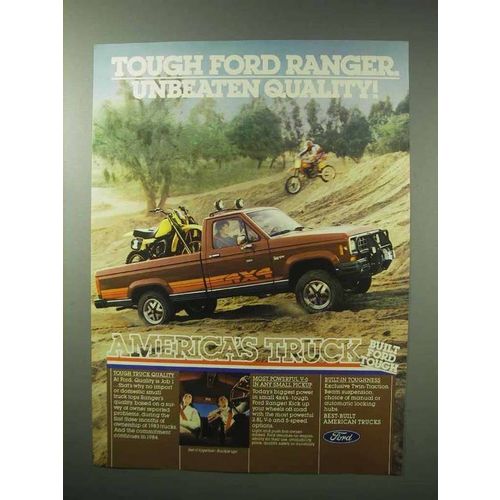 1983 Ford Ranger Pickup Truck Ad - Tough