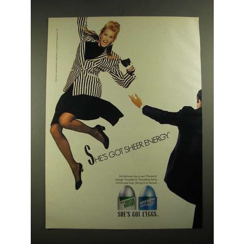 1987 L'eggs Sheer Energy Pantyhose Ad - She's Got Sheer Energy