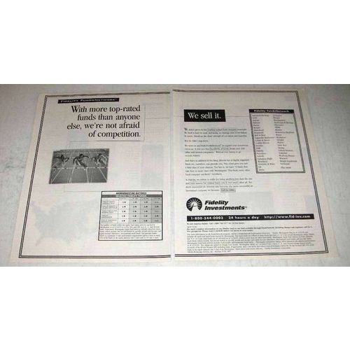 1996 Fidelity Investments Ad - Top-Rated Funds