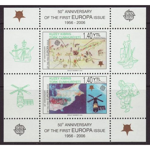 Northern Cyprus 2006 SG MS622 UMM Minisheet - Europa/CEPT (G-160-01)