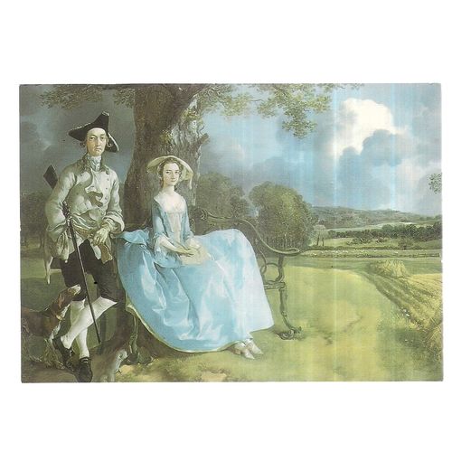 MR & MRS. ANDREWS by Gainsborough unused vintage postcard (a) /