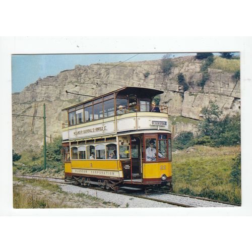 Tramcar Glasgow Corporation Tram Crich Tramway Museum Postcard 6584