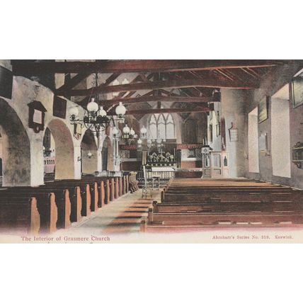 Interior of Gramere Church Gloucestershire Postcard (CUM77635)