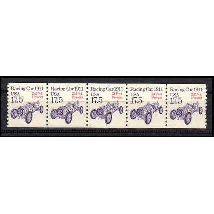 2262a 17.5c Race Car Very Fine MNH Dry Gum PNC 1/5 X1074