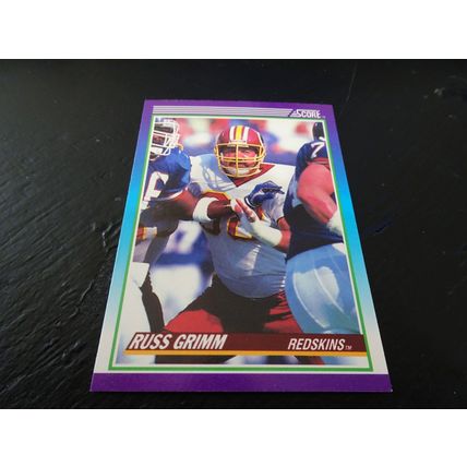 1990 Score Football Card # 205 Russ Grimm Excellent-Mint (6) Washington Redskins
