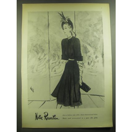 1946 Nettie Rosenstein Bolero Suit Advertisement