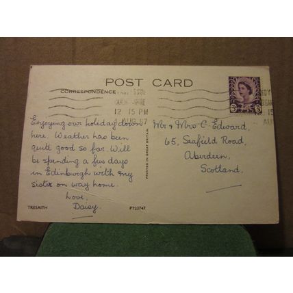 TRESAITH, CEREDIGION, WALES used postcard 1967 pm =