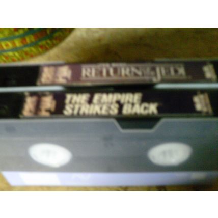 The Empire Strikes Back and Return of The Jedi VHS no covers