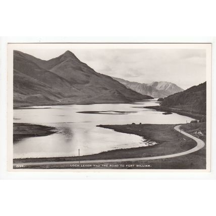 Loch Leven and the Road to Fort William Postcard RP J B White 2294