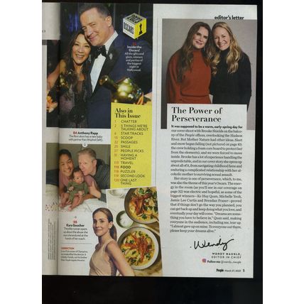 PEOPLE MAGAZINE March 27, 2023 BROOKE SHIELDS UNTOLD STORY Details TESLA Crash