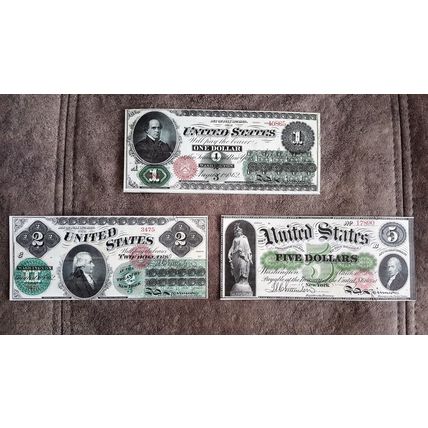 High quality COPIES with W/M United States banknotes 1861-1863 y. FREE SHIPPING