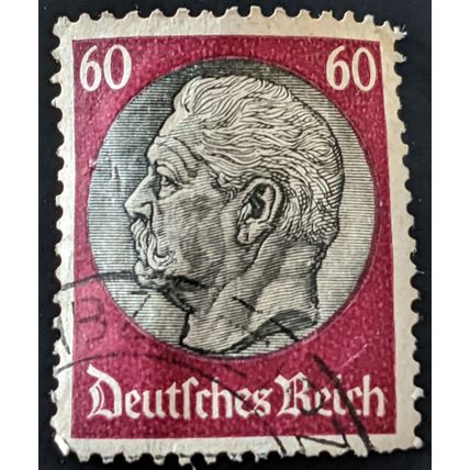 STAMP GERMAN EMPIRE SG507B 1934 60pfg Paul von Hindenburg Used