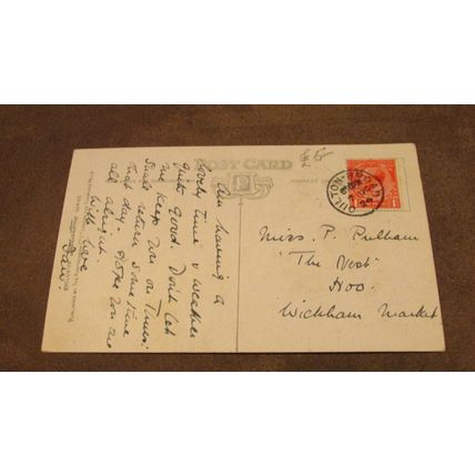 1924 fr postcard - Wherry Hotel, Oulton Broad - Norfolk Broads