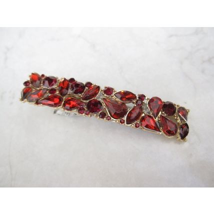2 1/3 inch multi-color crystal rhinestone alligator hair clip barrette