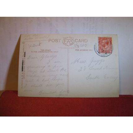 THE BROADWALK, WALMER CASTLE, KENT used antique postcard RP =