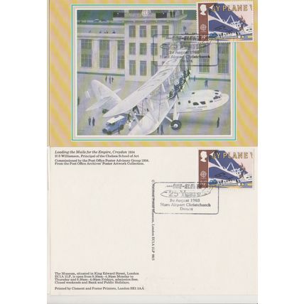 GB 1988 25 years Hurn Airport Christchurch Dorset special pm front & rear frank