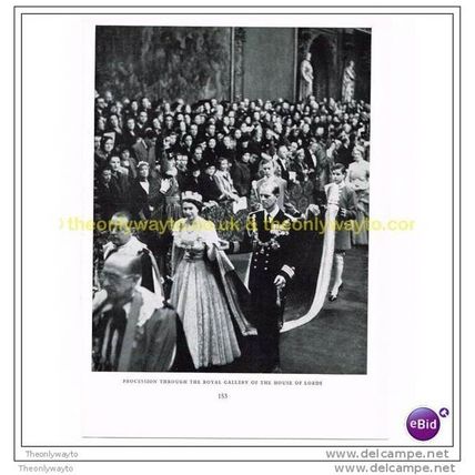 PROCESSION TO THE HOUSE OF LORDS 1953, Book Illustration, 1953