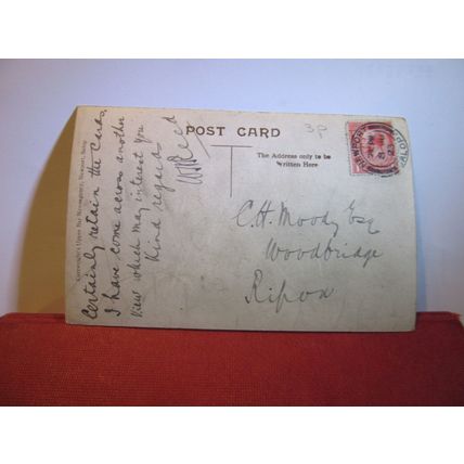LILLESHALL ABBEY, SHROPSHIRE. used antique postcard by Cartwright 1923 pm =