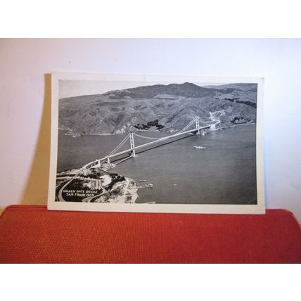GOLDEN GATE BRIDGE, SAN FRANCISCO, CALIFORNIA used postcard 1945 pm =